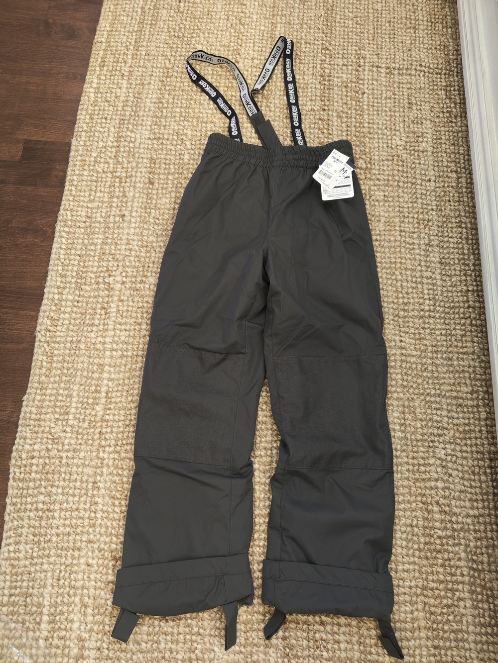 NWT OshKosh B'gosh Charcoal Kids Winter Overalls with Branded Suspenders